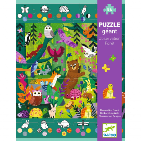 Puzzle gigant Aventuri in padure, Djeco [7]