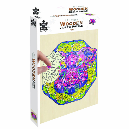 Noutati si reduceri - Puzzle lemn Porc