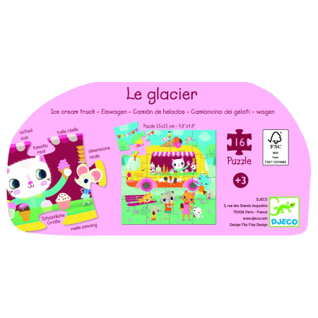 Puzzle Masina de inghetata, Djeco [6]