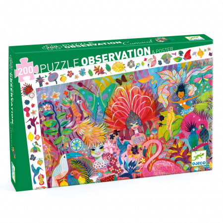 Jucarii si jocuri educative - Puzzle observatie Carnavalul de la Rio, Djeco