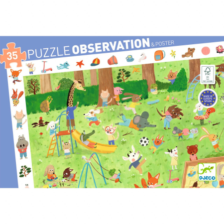 Puzzle observatie Gradina micilor prieteni, Djeco [7]