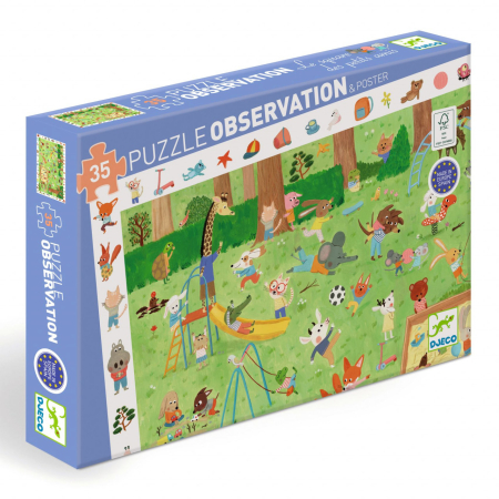 Puzzle observatie Gradina micilor prieteni, Djeco [0]