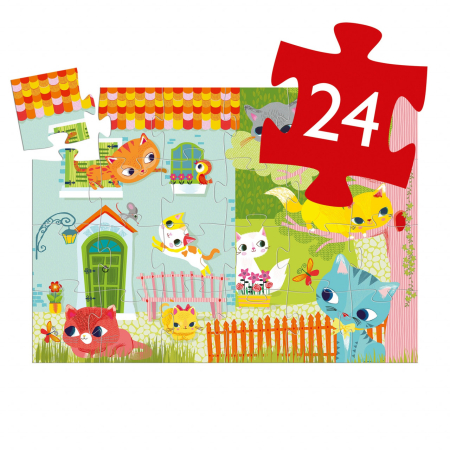 Puzzle Pisici jucause, Djeco [8]