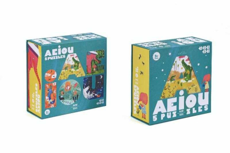 Puzzle progresiv vocale AEIOU, Londji [3]