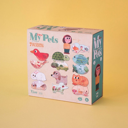 Puzzle reversibil Animale de companie, Londji [3]