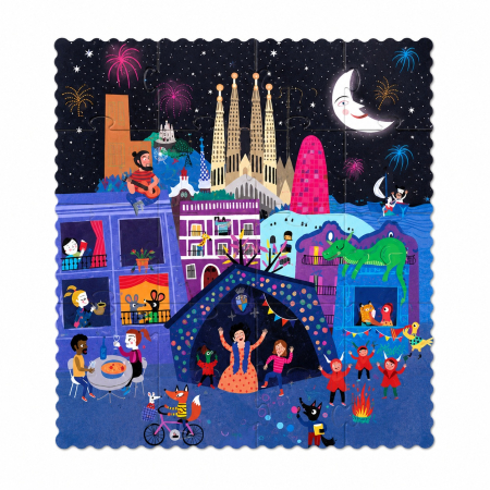 Puzzle reversibil Zi si noapte in Barcelona, Londji [3]