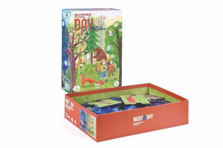 Puzzle reversibil Zi si noapte in padure, Londj [3]