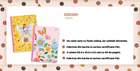 Set 2 carnetele Rose, Djeco [1]