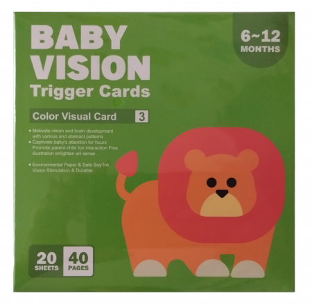 Set 20 carduri stimulare vizuala bebe, Color, 6 – 12 luni, EduJucarii [1]