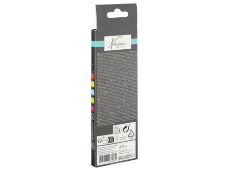 Set 6 markere acrilice, cu varf dublu, pentru textile, Fine Art Nassau [1]