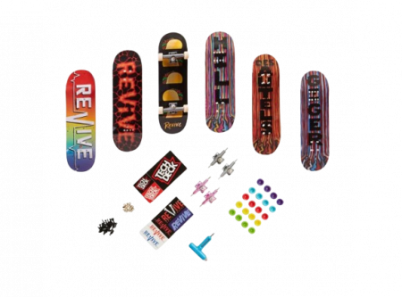 Set 6 mini placi skateboard, Tech Deck, Sk8Shop Bonus Pack, Revive,  6 ani+ [1]
