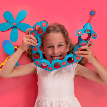 Set Clixo de construit cu magnet, Itsy pack Flamingo-Turquoise 30 [3]
