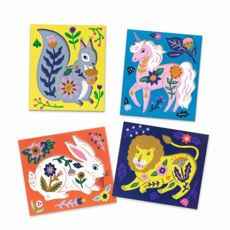 Set creativ cu margele Animale si flori, Djeco [5]