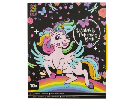 Noutati si reduceri - Set creativ de colorat si razuit, unicorn(Unicorn) Unicorn