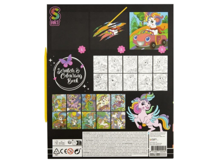 Set creativ de colorat si razuit, unicorn(Unicorn) Unicorn [1]
