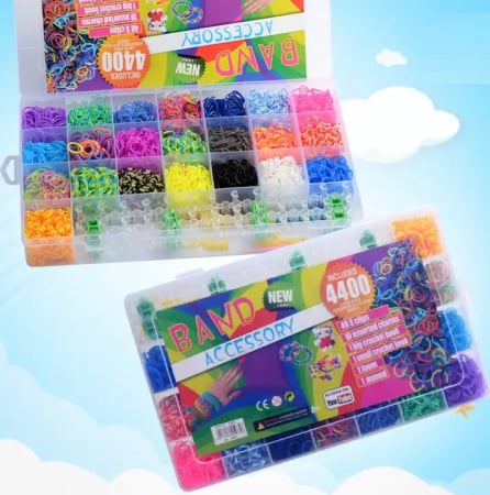 Set Creativ de elastice pentru realizarea bratarilor, multicolor, 4400 piese, 5 ani+ [4]