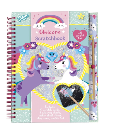 Noutati si reduceri - Set creativ de razuit si colorat cu unicorni