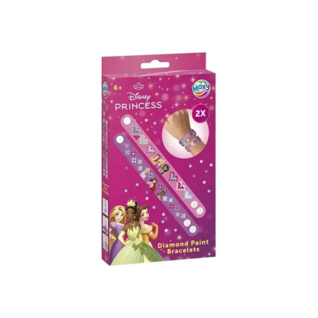 Noutati si reduceri - Set creativ DIY, Creeaza bratari cu tehnica diamond painting, Disney Princess