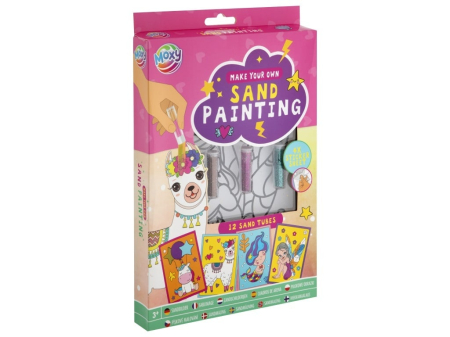 Noutati si reduceri - Set creativ DIY Pictura cu nisip si abtibilduri, Animale dragalase