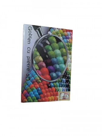 Set creativ goblen cu diamante pentru copii, 5D, Pisicuta, 21 x 31 cm, Multicolor [1]