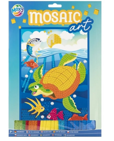 Noutati si reduceri - Set creativ, Mozaic din spuma cu sclipici, A4, unicorn(Testoasa) Testoasa