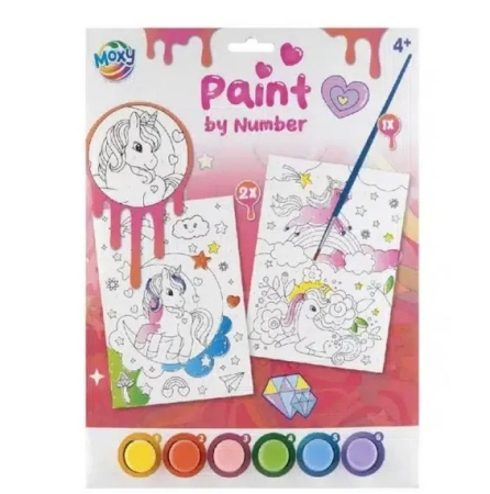 Noutati si reduceri - Set creativ Picteaza pe numere unicorn