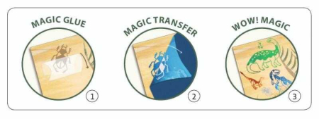 Set creativ transfer Dinozauri, Djeco [4]