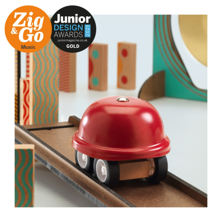 Set de constructie trasee Zig & Go Muzica 52 piese, Djeco [8]