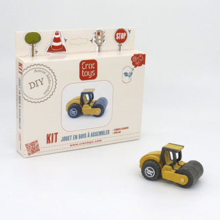 Set de constructie vehicul de santier Buldozerul Fleur, Croc toys [2]