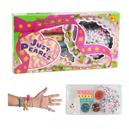 Set de creatie, margele de perle, Multicolor, 8 ani + [1]