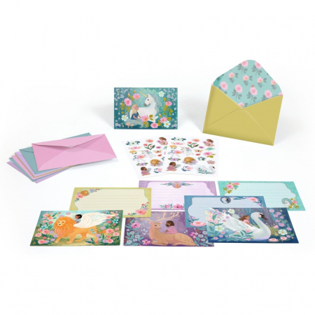 Set de invitatii Animale fantastice, Djeco [1]