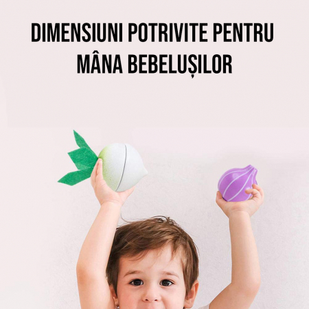 Set de jucarii magnetice de feliat, Cosulet cu legume din lemn, Set de bucatarie pentru joaca, 17 piese, 3 ani+, Edujucarii [4]