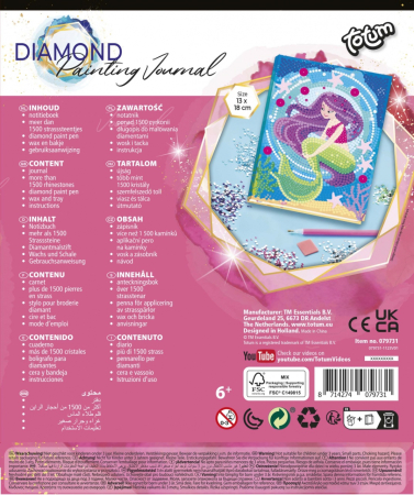 Set DIY Jurnalul meu cu sirena si diamante, Totum [2]