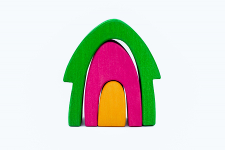 Set handmade Marc toys, Casuta din povesti Mov [4]