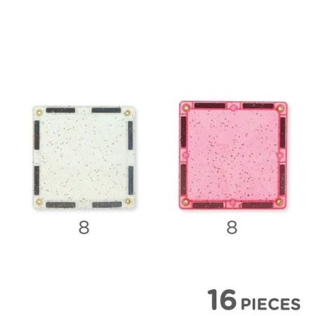 Set magnetic de construit cu placi stralucitoare, Cleverclixx [2]
