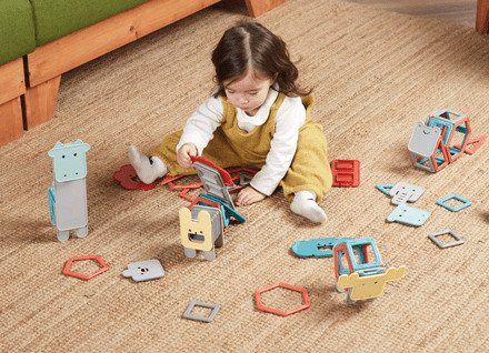 Set magnetic de construit- Magformers Animale, 40 piese [2]