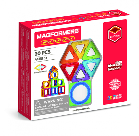 Noutati si reduceri - Set magnetic de construit- Magformers Basic Plus 30 set