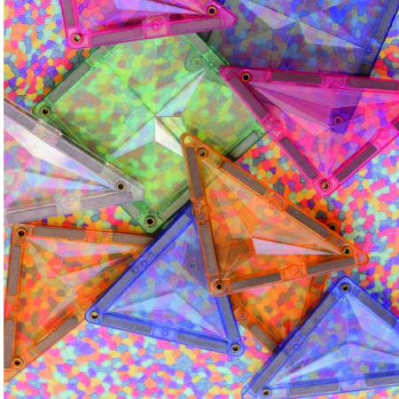 Set magnetic de construit Pastel 36 piese, Cleverclixx [4]