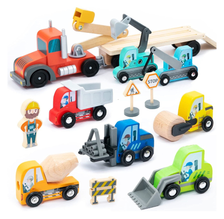 Noutati si reduceri - Set mare de vehicule pentru constructii, UMU Toys