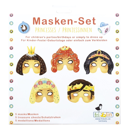Noutati si reduceri - Set masti petrecere printese, Fridolin