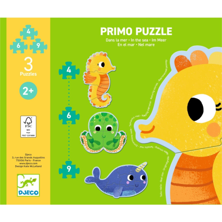 Set puzzle-uri evolutive In ocean, Djeco [6]