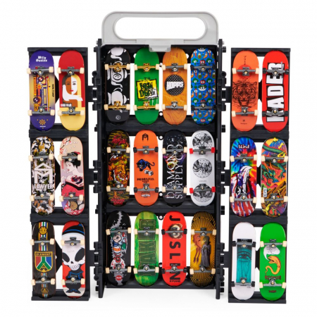 Set Rampa si cutie de depozitare pentru 24 piese Mini Skateboard-uri Fingerboard Tech Deck, Spin Master, 6 ani+ [6]