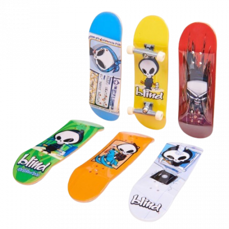 Set 6 mini placi skateboard, Tech Deck, Sk8Shop Bonus Pack, Blind, 6 ani+ [2]