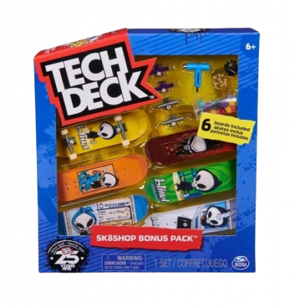 Set 6 mini placi skateboard, Tech Deck, Sk8Shop Bonus Pack, Blind, 6 ani+ [0]