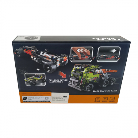 Set Tehnic Constructie, Model 3413, Masina de curse, 137 piese - Decool [1]