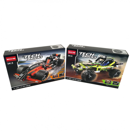 Set Tehnic Constructie, Model 3413, Masina de curse, 137 piese - Decool [2]