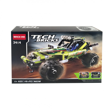 Seturi de constructie - Set Tehnic Constructie, Model 3414, Masina de teren, 148 piese - Decool