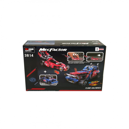 Set Tehnic Constructie, Model 3814, Masina de curse, 204 piese - Decool [2]
