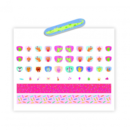 Stickere pentru unghii model Happy Birthday, Djeco [1]