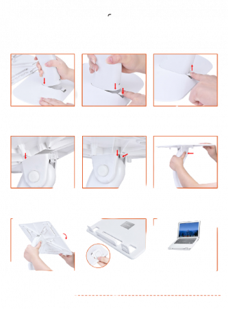Suport reglabil pentru laptop. Stand reglabil pentru laptop si lectura. Masa pliabila pentru invatare cu mai multe functii [6]